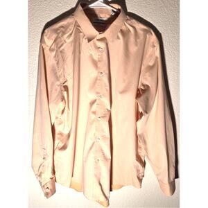Calvin Klein Slim Fit Peach Button Up - 2XL (18 34/35)
